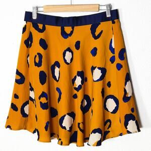 3.1 Phillip Lim x Target Skirt Abstract Leopard Yellow Sz 12 Artful Statement